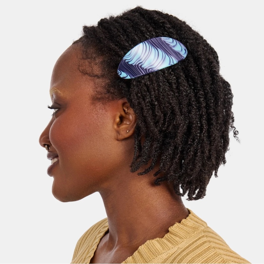 Blue Chunks Hair Clip